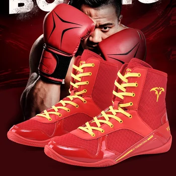 Профессиональная борцовская боксерская обувь Женская спортивная обувь Ботильоны Боевая обувь Обувь для тренировок по боксу Для соревнований Мужская борьба