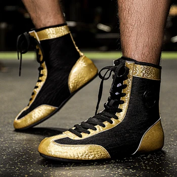 Профессиональная высококачественная обувь для борьбы, прочная боксерская обувь для защиты ног, борцовская обувь, мужская профессиональная обувь для борьбы