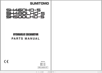 Руководства по обслуживанию и запчастям для операторов гидравлических экскаваторов Sumimoto 4.09 ГБ PDF DVD