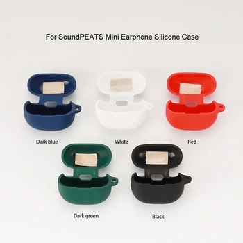 Силиконовый защитный чехол для наушников для SoundPEATS Mini Cover с ударопрочным корпусом, моющийся рукав для корпуса
