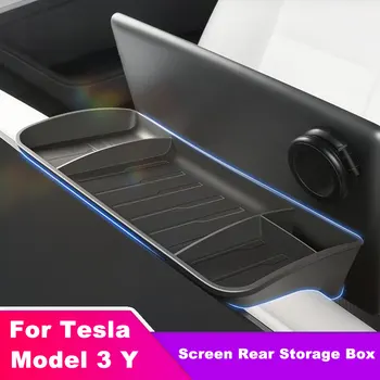 Скрытый Лоток Для Хранения Силикагеля Для Tesla Model 3 Y 2017-2023 Upgrade Экран Задний Ящик Для Хранения Коробка Для Салфеток