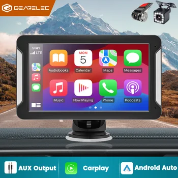 Универсальный 7-дюймовый Автомобильный Радиоприемник Мультимедийный Видеоплеер Портативный Беспроводной Apple CarPlay Android Auto Touch Screen Для BMW VW Benz OPEL