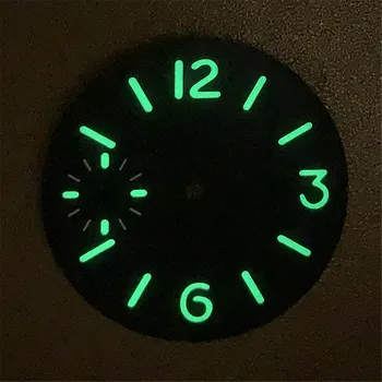 Усовершенствованная Ремонтная деталь механизма часов ETA6497/ETA6498/ST3600/ST3620 с Зеленым светящимся циферблатом 34,5 мм