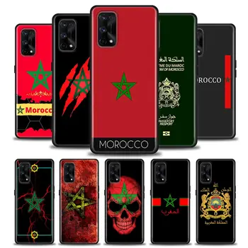 Флаг Марокко Maroc Passport For Realme 10 Чехол для Realme 6 7 8 9 10 11 Pro Plus 8i C20 C21 C21Y C33 C35 C53 C55 Силиконовый Чехол