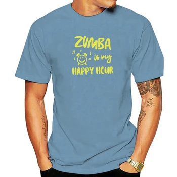 Футболка Zumba Is M Happy Hour, Забавные Женские Танцевальные Футболки, Дизайнерская Женская одежда, Графические Футболки, Хлопковая Летняя футболка