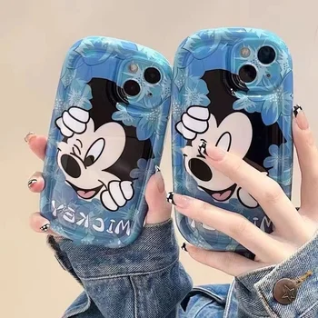 Чехол для телефона Disney Mickey для iPhone 14 13 12 iPhone 11 Pro Max Mini с милым мультяшным рисунком 
