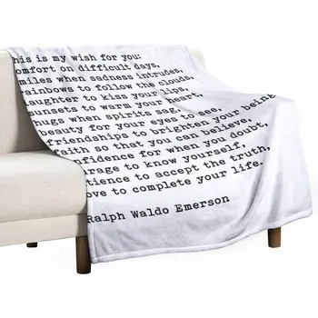 Это мое пожелание для тебя, Ральф Уолдо Эмерсон, цитата, плед, пушистое одеяло, дорожное одеяло, гигантское одеяло для дивана